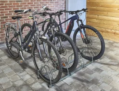 Râtelier pour 4 vélos L. 117 cm Mottez acier