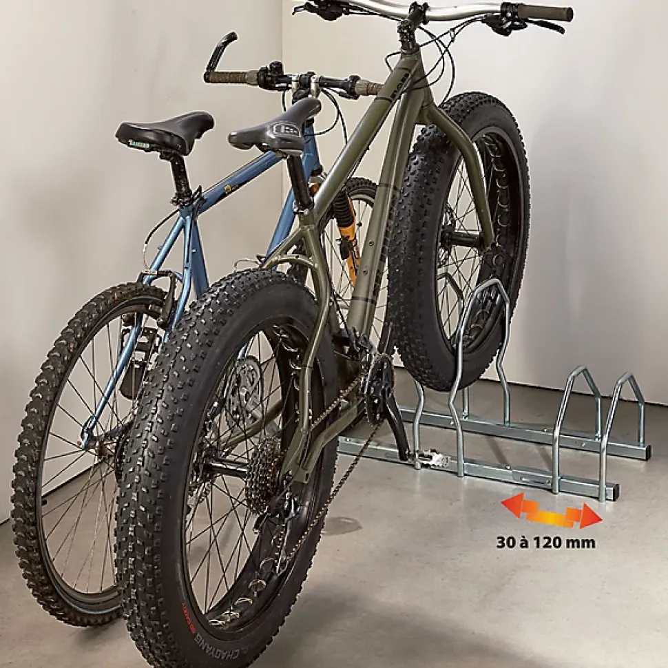 Râtelier pour 3 vélos L. 90 cm Mottez acier