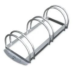 Râtelier vélos à 3 places parallèles. Lot de 24 pièces.