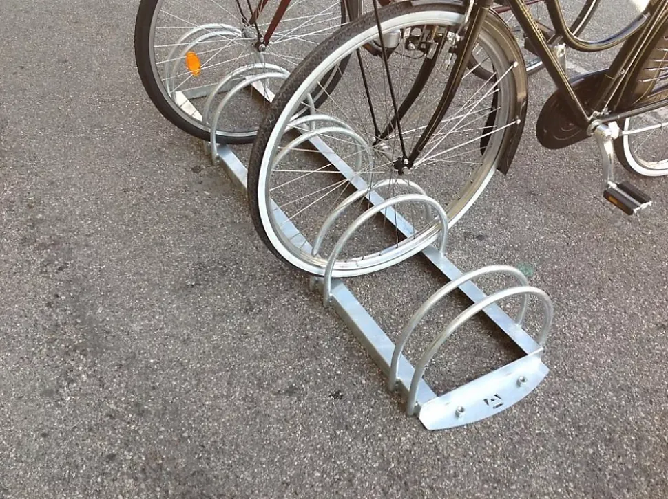 Râtelier vélos à 5 places parallèles, Lot de 24 pièces.
