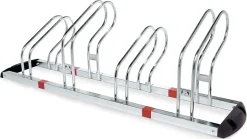 Râtelier vélos 4 places en quinconces haut et bas. Lot de 24 pièces.