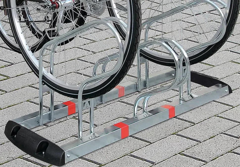 Râtelier vélos premium 3 places 1 Bas et 2 Hauts. Lot de 24 pièces.