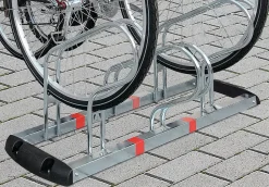 Râtelier vélos premium 3 places 1 Bas et 2 Hauts.
