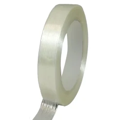 Ruban adhésif armé fil à fil transparent 130mic - rouleau adhésif 19 mm x 50 m - Carton 6 rouleaux