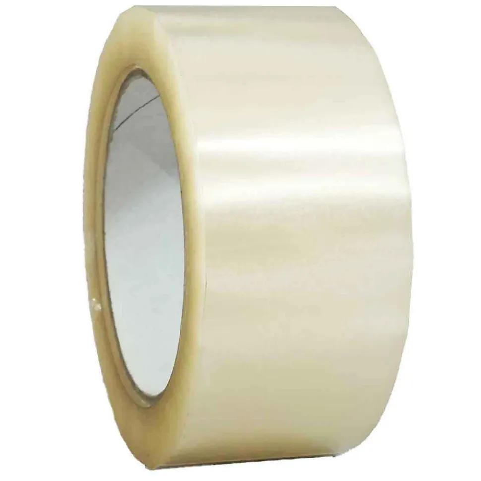 Ruban adhésif d'emballage polypropylène transparent 28mic - rouleau adhésif 50 mm x 100 m