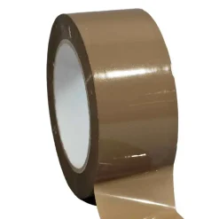 Ruban adhésif d'emballage polypropylène havane 28mic - rouleau adhésif marron 48 mm x 100 m - Carton de 36
