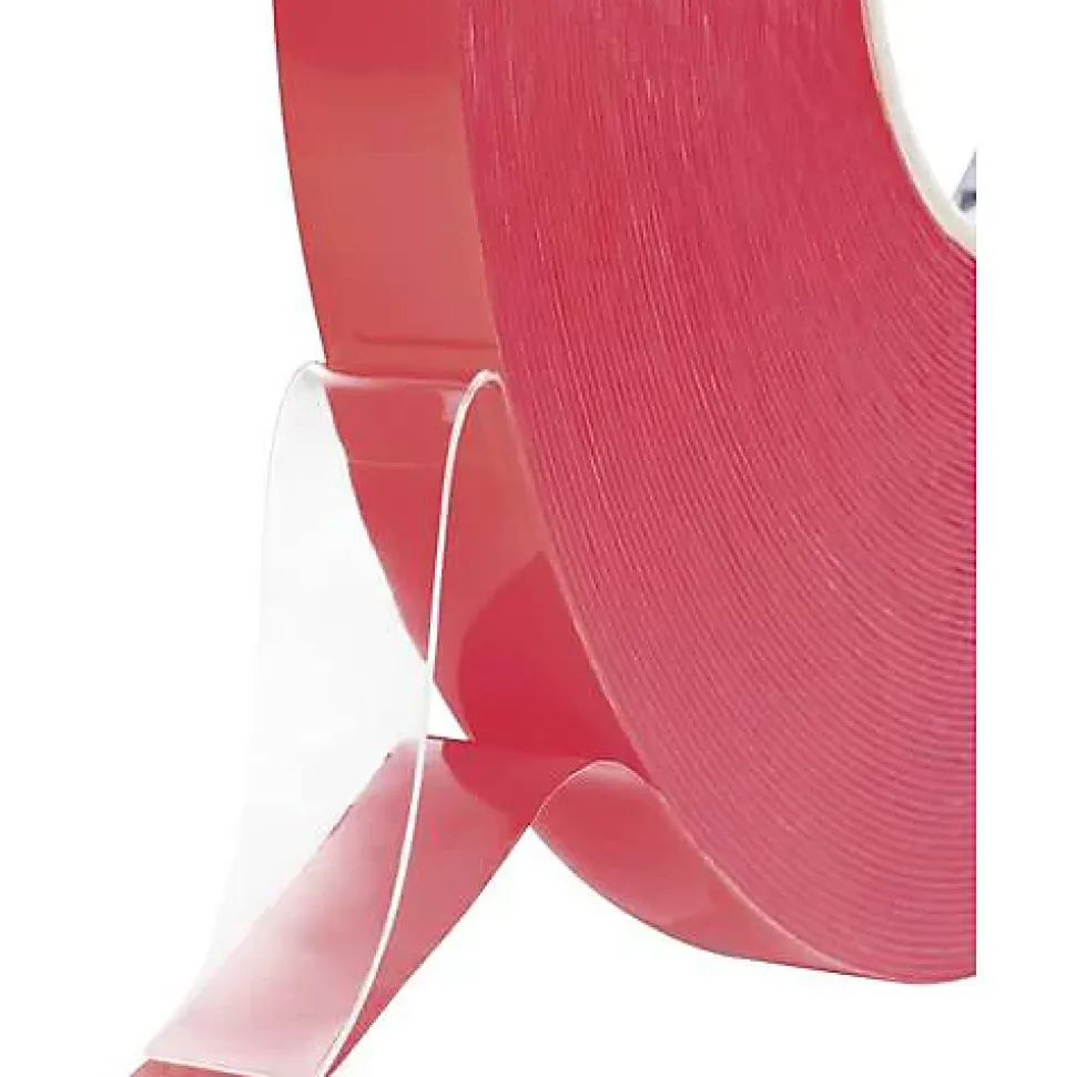 Ruban adhésif double-face TOOLCRAFT 1397P1550C transparent 15 mm x 50 m, acrylique, résistant UV et températures