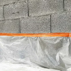 Ruban adhésif PVC orange bâtiment 75 mm x 33 m - 1 rouleau adhésif TECPLAST