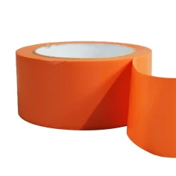 Ruban adhésif PVC orange bâtiment 75 mm x 33 m - 1 rouleau adhésif TECPLAST