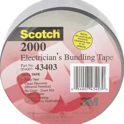 Ruban adhésif PVC Scotch 2000 gris 50 mm x 46 m (3M)