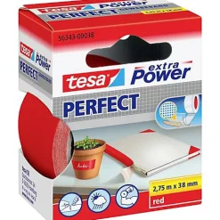 Ruban adhésif tissé tesa Extra Power 56343-00038-03 rouge 38 mm x 2,75 m