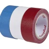 Ruban adhésif toilÉ Coroplast 31081 3 rouleaux bleu rouge blanc 19 mm x 2,5 m