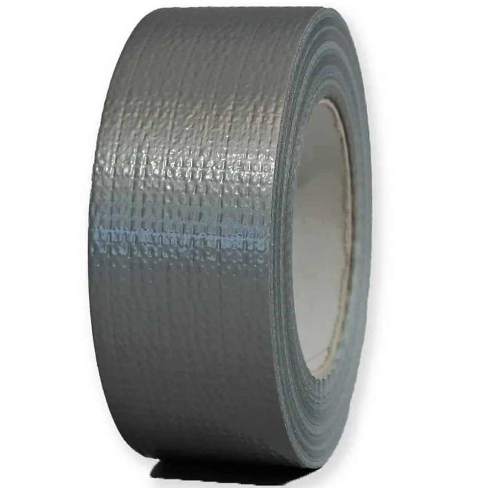 Ruban adhésif toile américaine gris 175mic - rouleau adhésif 48 mm x 50 m pour les raccordements et réparations - Carton de 24