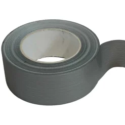 Ruban adhésif toile américaine gris 175mic - rouleau adhésif 48 mm x 50 m pour les raccordements et réparations - Carton de 24