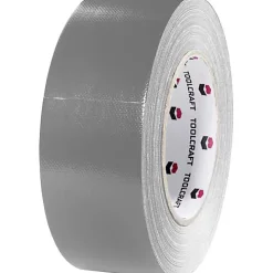Ruban adhésif toile9 Gaffer TOOLCRAFT 54B48L20AC, gris, 20 m x 48 mm