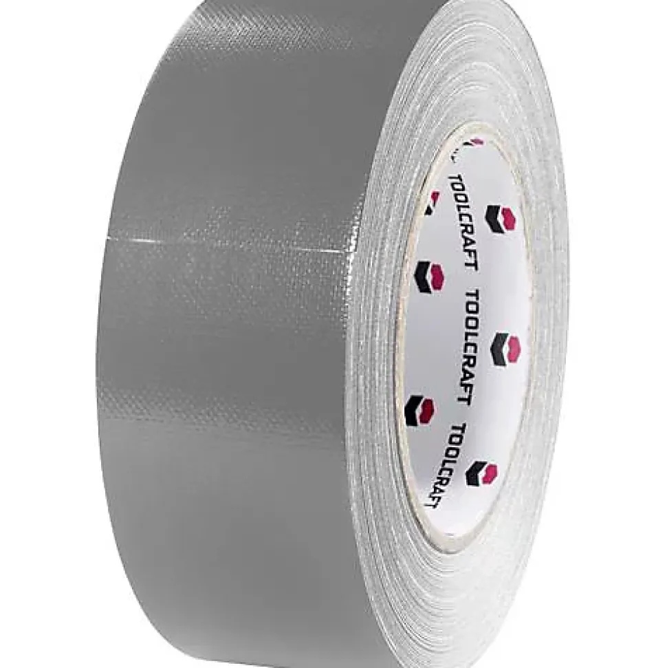 Ruban adhésif toile9 Gaffer TOOLCRAFT 54B48L20AC, gris, 20 m x 48 mm