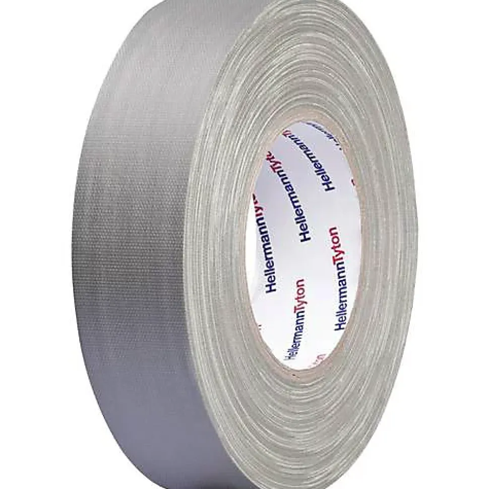 Ruban adhésif toile9 HelaTape Tex HellermannTyton 712-00906 gris 50 mm x 50 m