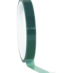 Ruban adhésif TOOLCRAFT 291B09L66C vert silicone, 66 m x 9 mm, indéchirable et résistant aux températures extrêmes