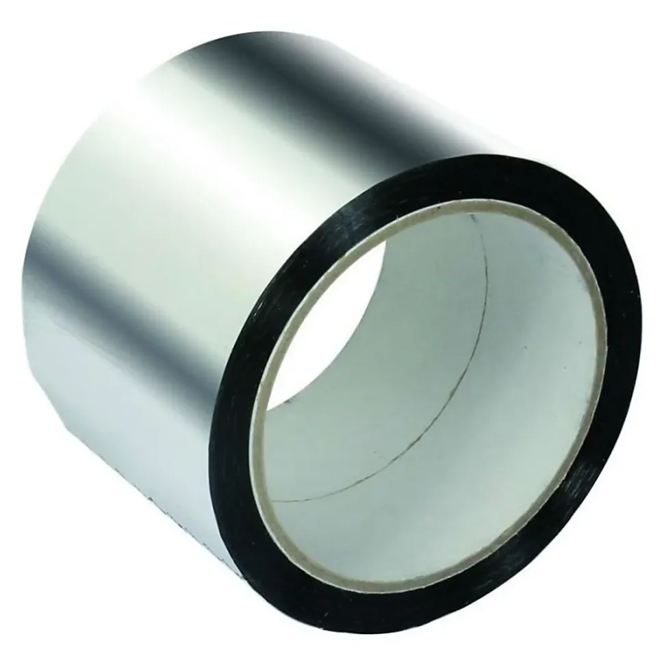 Ruban aluminium (10 m x 50 mm) - Spécialement conçu pour l'étanchéité des isolants réfléchissants thermiques et acoustiques