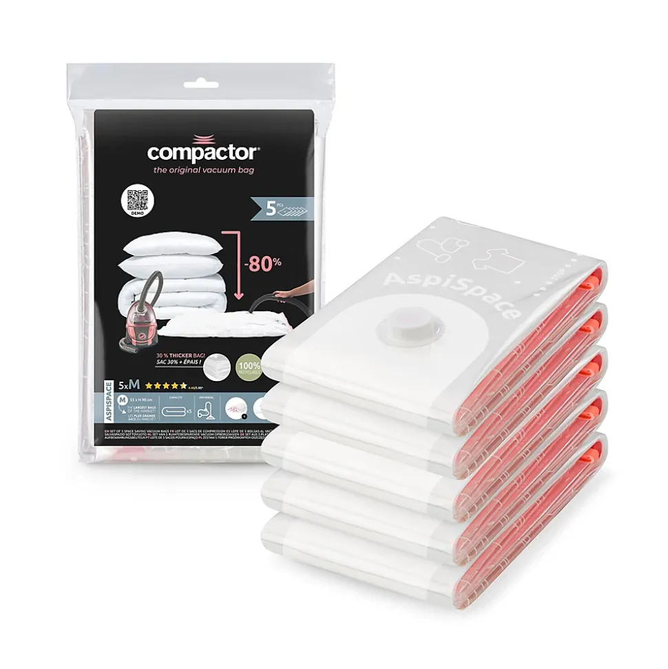 Sac de compression Compactor Aspispace taille M vendu par 5 pièces