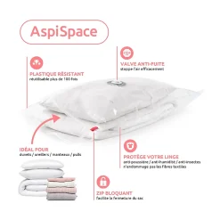 Sac de compression Compactor Aspispace taille M vendu par 5 pièces