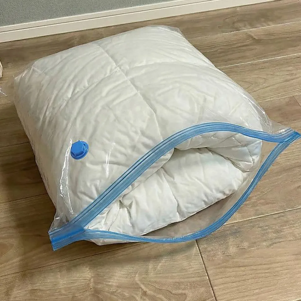Sac de rangement sous vide - MSV - 60x80 cm - Parfum lavande - Couleur bleu