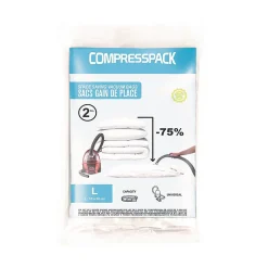 Sac de rangement sous vide Compactor Compresspack L. 80 x l. 55 cm vendu par 2