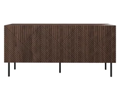 Salvador - buffet bas - effet bois - 3 portes - 150 cm - Best Mobilier