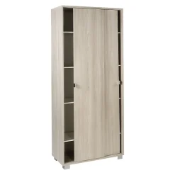 Sarmog Meuble 2 portes coulissantes en kit Blanc