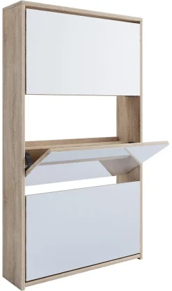 Schuhschrank Schuhkipper Spiegel StidoXL