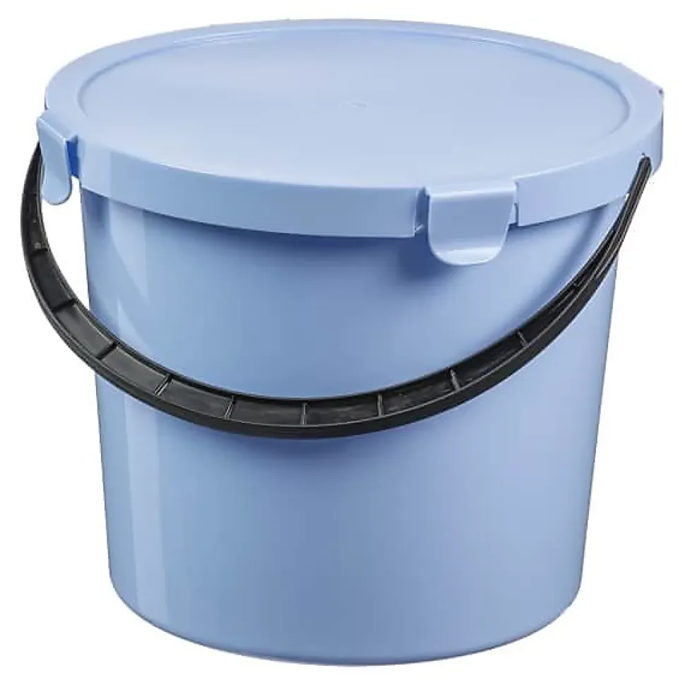 Seau avec couvercle 10 litres - Bleu