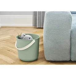 Seau de Rangement Elégant Coloré 10 litres - Vert