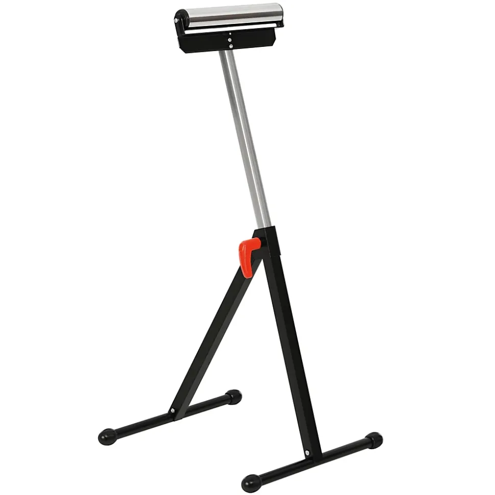 Servante à rouleau pliable - servante d'atelier à rouleau - max 90 Kg - H. 68-110 cm - métal rouge noir