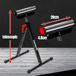 Servante à rouleau téléscopique - Réglable de 68 à 110 cm, Charge Max 90 kg - CONSTRUCTOR