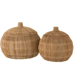 Set 2 Paniers Arrondis en Jute Naturel - DANTYA