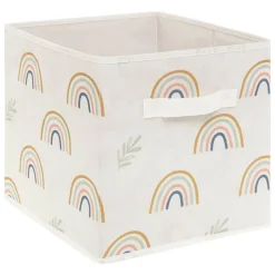 Set de 2 bacs rangements enfant - carton - vert - Atmosphera