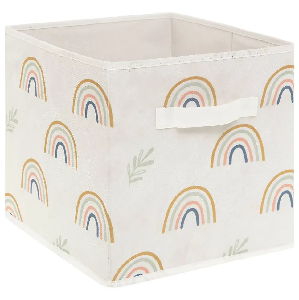 Set de 2 bacs rangements enfant - carton - vert - Atmosphera