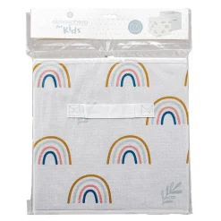 Set de 2 bacs rangements enfant - carton - vert - Atmosphera