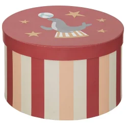 Set de 3 boîtes Circus en carton D15/18/25cm - Atmosphera