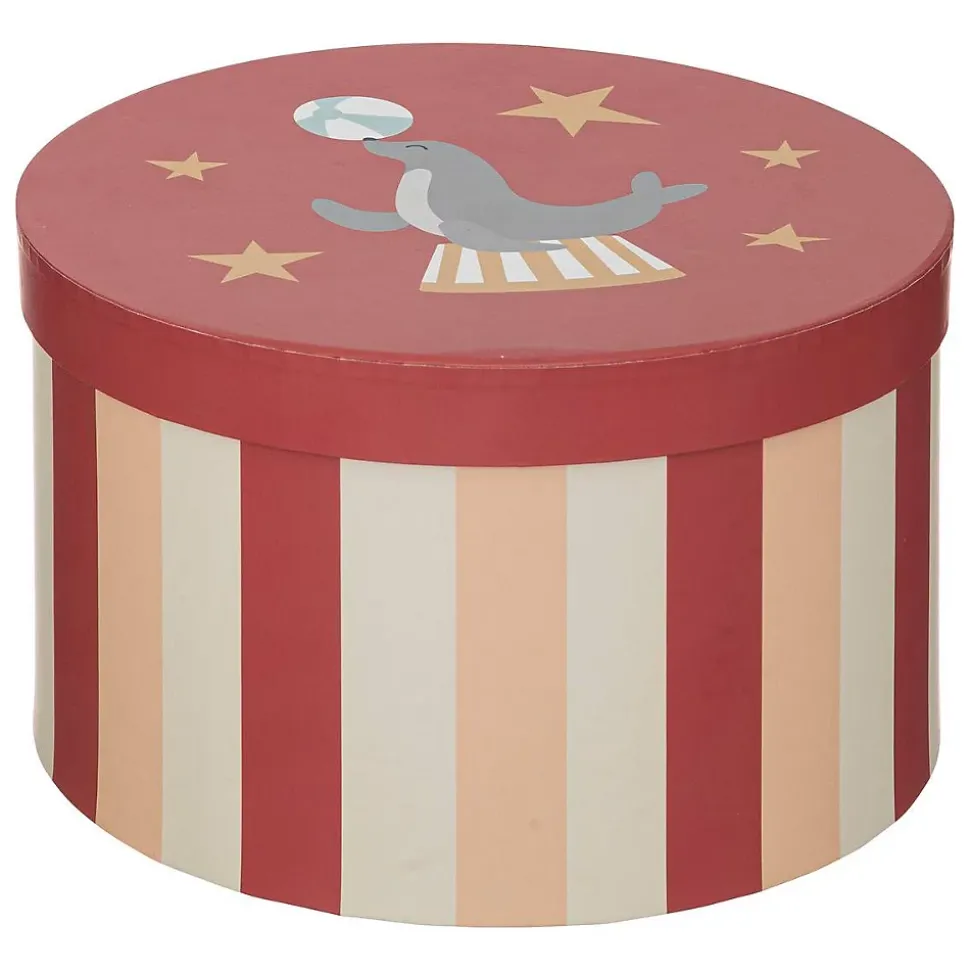 Set de 3 boîtes Circus en carton D15/18/25cm - Atmosphera