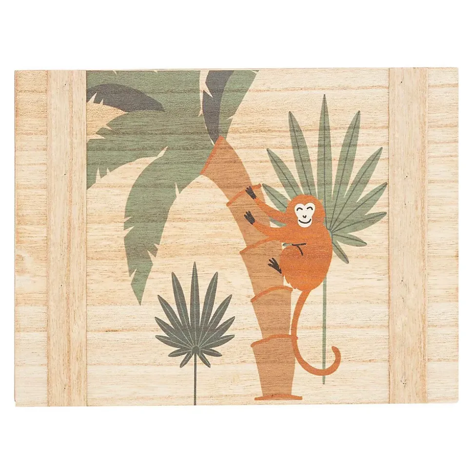 Set de 3 cagettes enfant Jungle - bois - Atmosphera