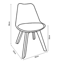 Set de 2 chaises pour enfants Elvdal rembourré en similicuir PU plastique hêtre rose en.casa