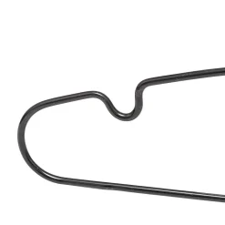 Set de 10 cintres ronds métal PVC - Noir- 5five