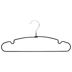 Set de 10 cintres ronds métal PVC - Noir- 5five