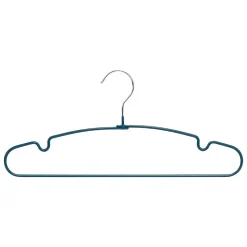 Set de 10 cintres ronds métal PVC - Bleu- 5five