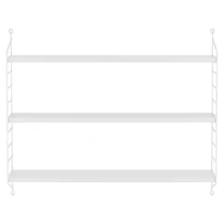 Set de 3 Etagères murales Strängnäs à 3 niveaux modulables 50 x 60 x 15 cm blanc en.casa