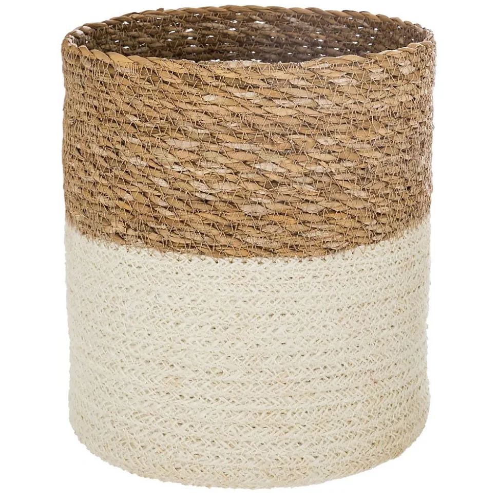 Set de 4 paniers jute - blanc - Beige- Atmosphera