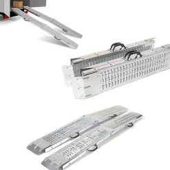 Set de 2 rampes pliables galvanisées spécial chargement