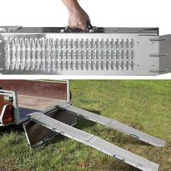 Set de 2 rampes pliables galvanisées spécial chargement
