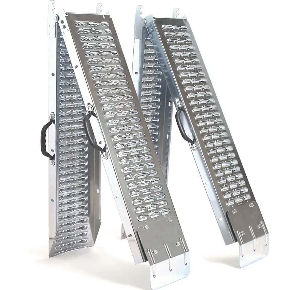 Set de 2 rampes pliables galvanisées spécial chargement